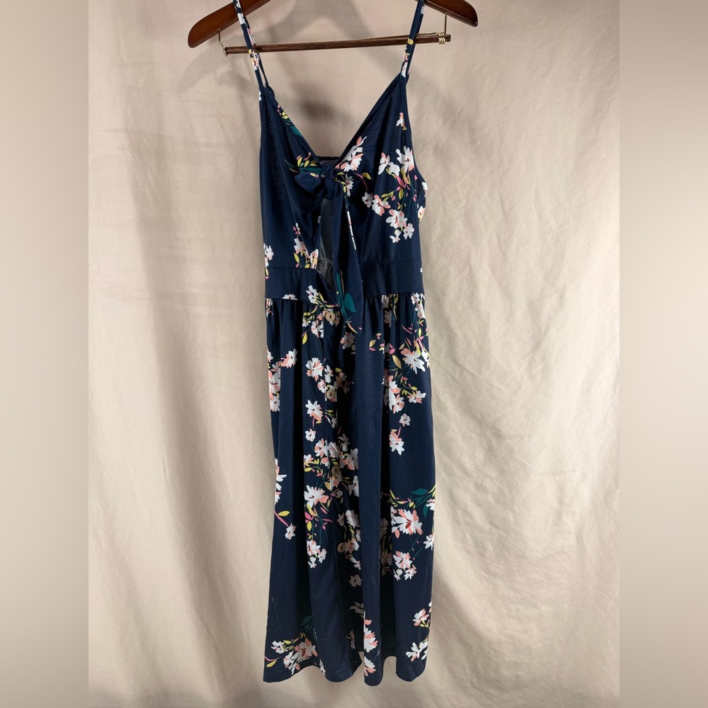 Floral Navy Maxi Dress - EY - 0133